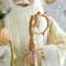 Glitzhome® 35.5" Faux Fur Elegant Christmas Santa Figurine